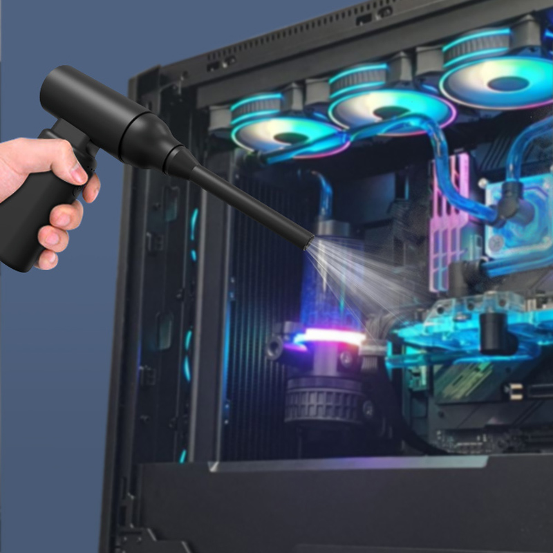 100000 rpm Protable Air Duster for Computer Cleaning Cordless Compressed Air Blower with LED Light for PC computers Keyboard Clean