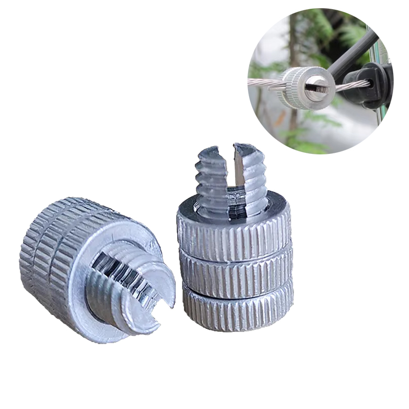 100pieces Split Bolt Joint Clamp Wire Connectors Aluminium Alloy Electronic Fence Line Connector For Connection Of Multiple Conductive Wires