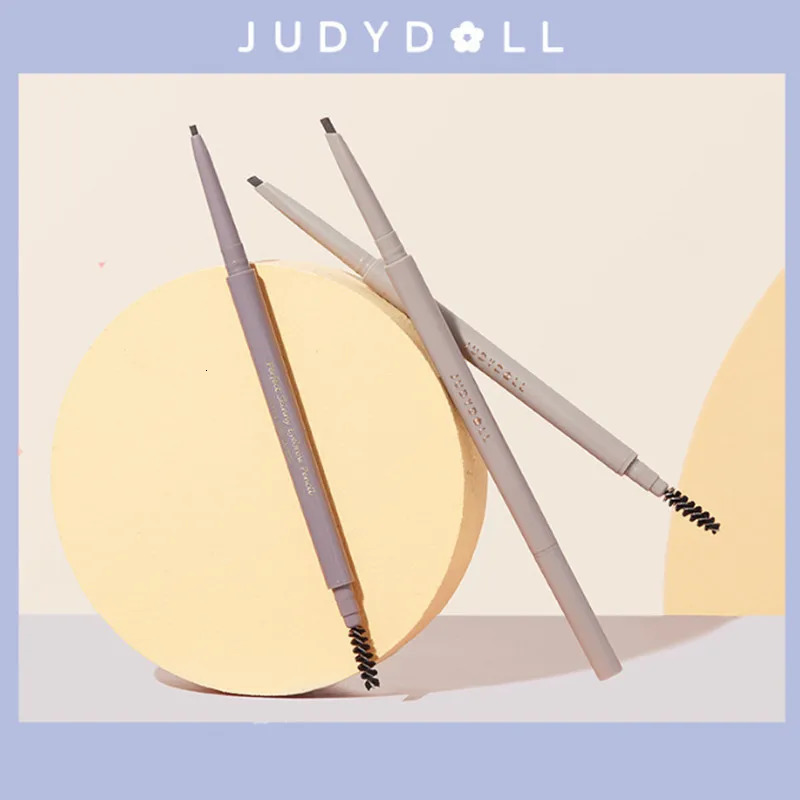 Judydoll Eyebrow Pencil Waterproof Double-headed Fine Round Core Automatic Rotation Brows Enhancer Natural Eyebrow Applicator 250515
