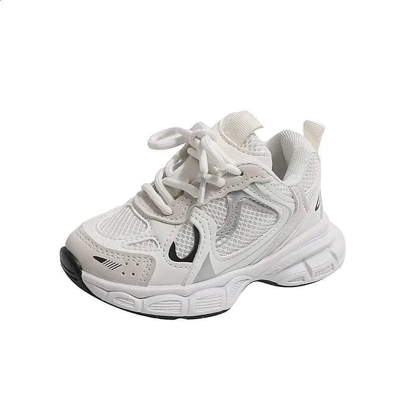Kids Casual Running Shoes with Thick Soles Boys Girls Fashion Versatile Sports Shoes Children Mesh Breathable Sneakers 250519