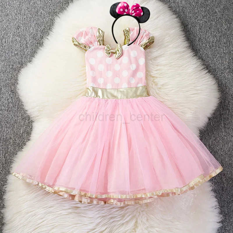 Disney Cute Baby Girls Dress Toddler Kids Halloween Carnival Party Costume Polka Dot Christmas Clothes Children Birthday Fancy Dress Up W250520 W25052