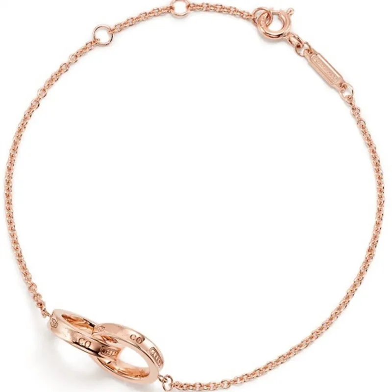 Bracelets designer luxury jewelry for women men silver gold plated T Interlocking charm bracelets fashion high quality gifts