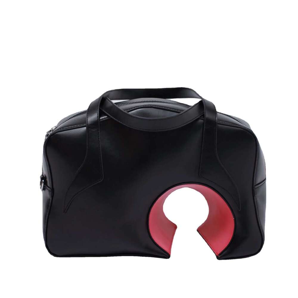 Niche Personalized Pu Geometric Men's And Women's Portable Shoulder Messenger Shopper Bag, Large Travel Bag