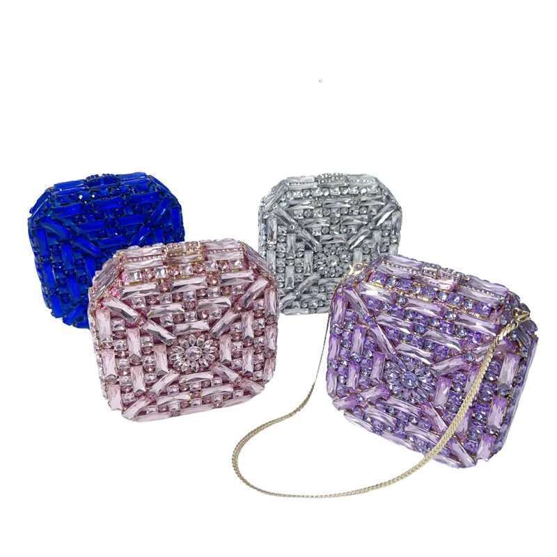 2025 New Small square box flowers Designer Women Dia Evening Bags Prom Party Purse Wedding Handbag