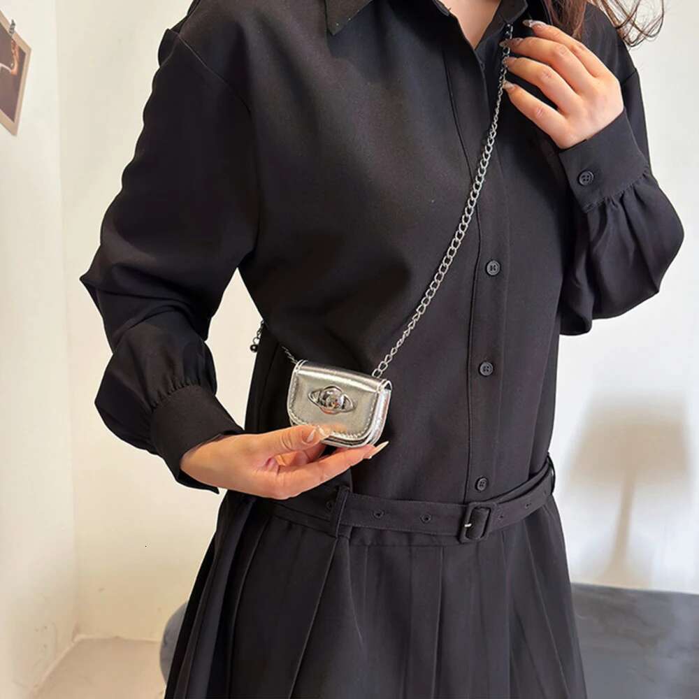 Fashion Mini Messenger Bag Chain Women's Retro Design Ladies Small Square Accessories Bags Female Cool Girls Clutch Change Purse