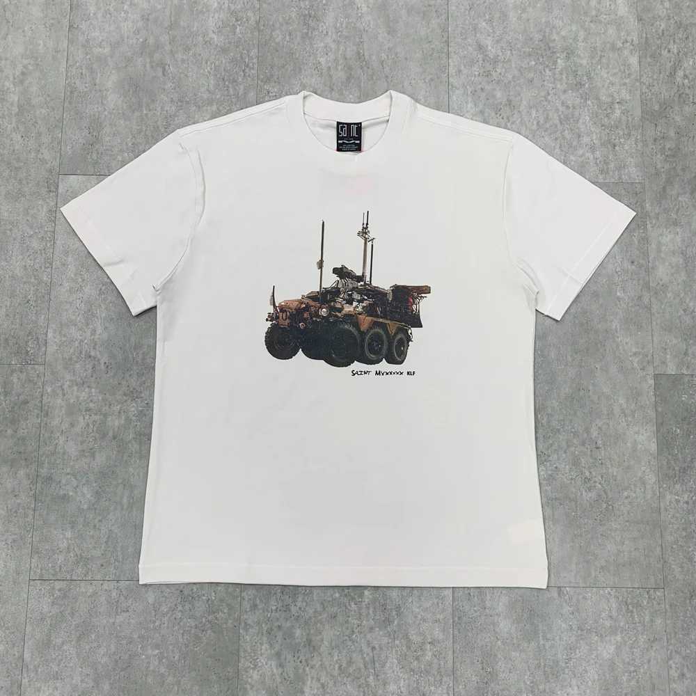 Tide Brand American New Washed Old Vintage Loose Short-sleeved T-shirt Mens Summer Oversized T Shirt Pro ChoiceXJ250520