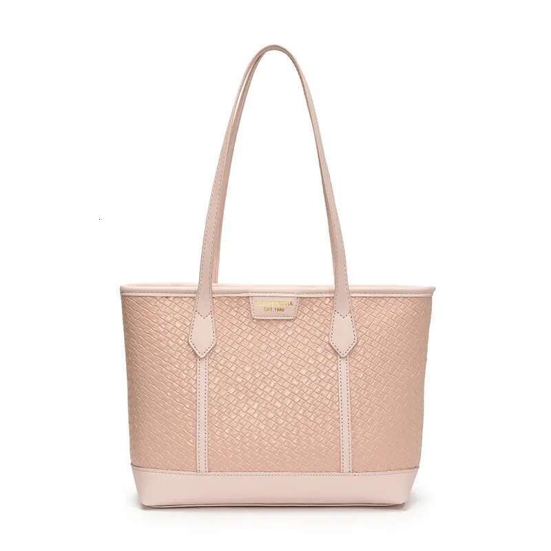 Trendy 2025 Women's Woven Tote Spacious Capacity, Chic Texture, Perfect for Both Casual and Work Commutes, Single Shoulder Style