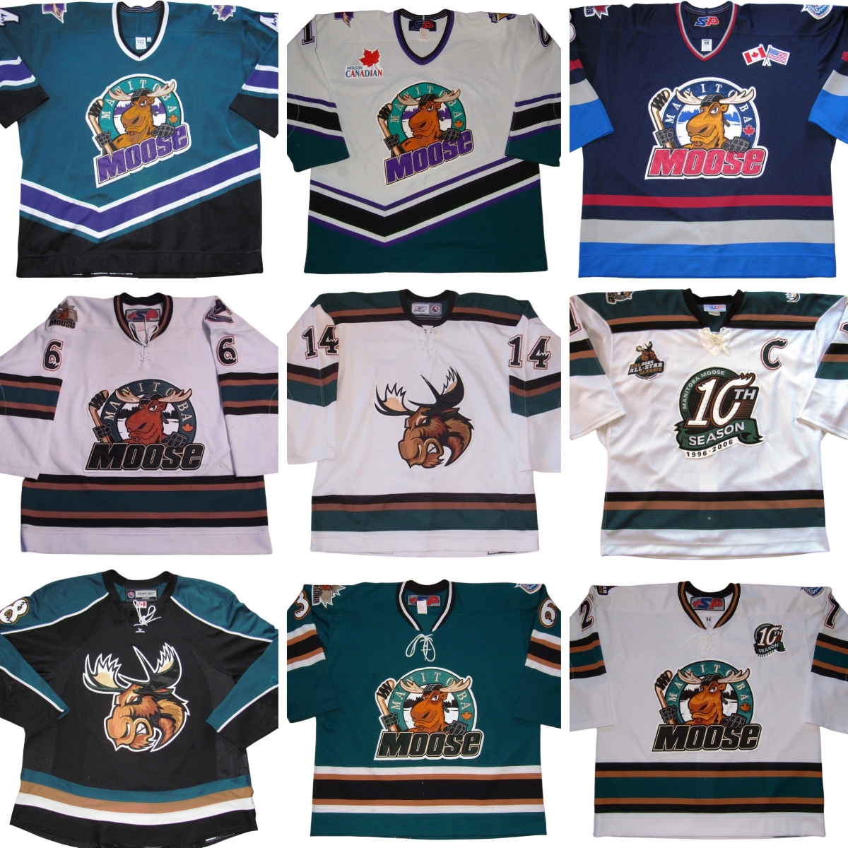 Manitoba Moose Hockey Hockey Jerseys Custom ANY NAME NUMBER