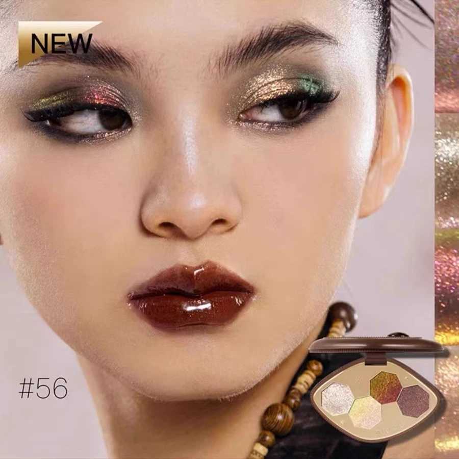 Girlcult 4 Color Glitter Eyeshadow Palette Chameleon Matte Champagne Shimmer Waterproof Palette Eyeshadow Korean Vegan Makeup W250520