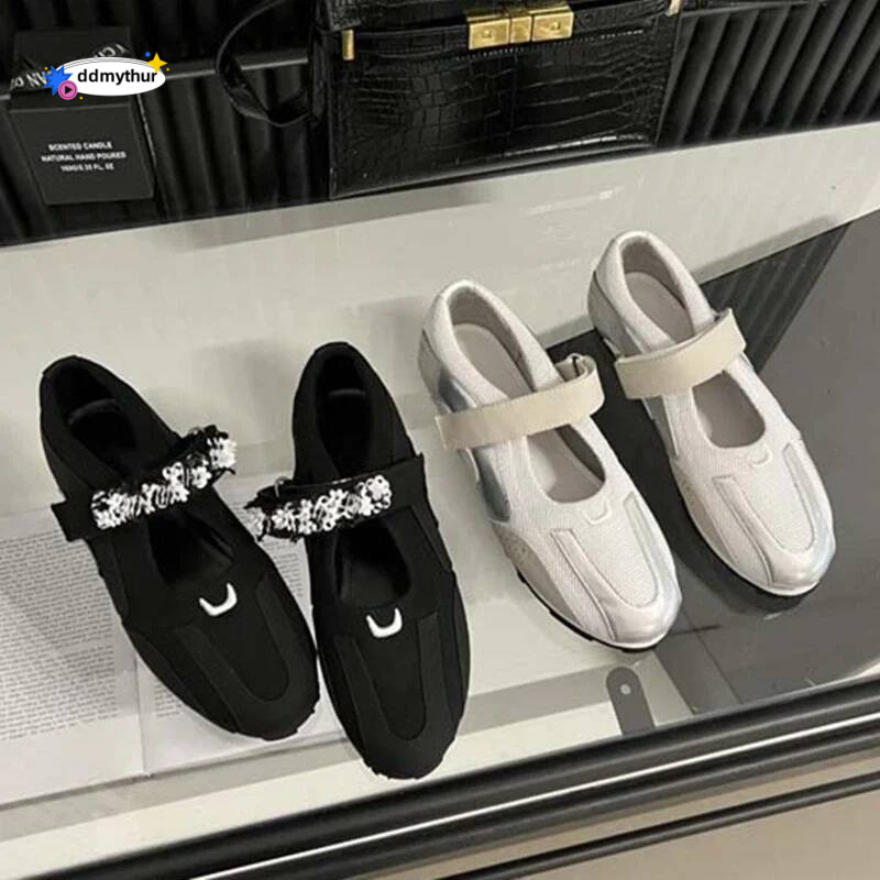 Women's Sneakers 2025 New Non-slip Mary Jane Female Large Size Round Toe Flat Casual Shoes For Women ddmythur