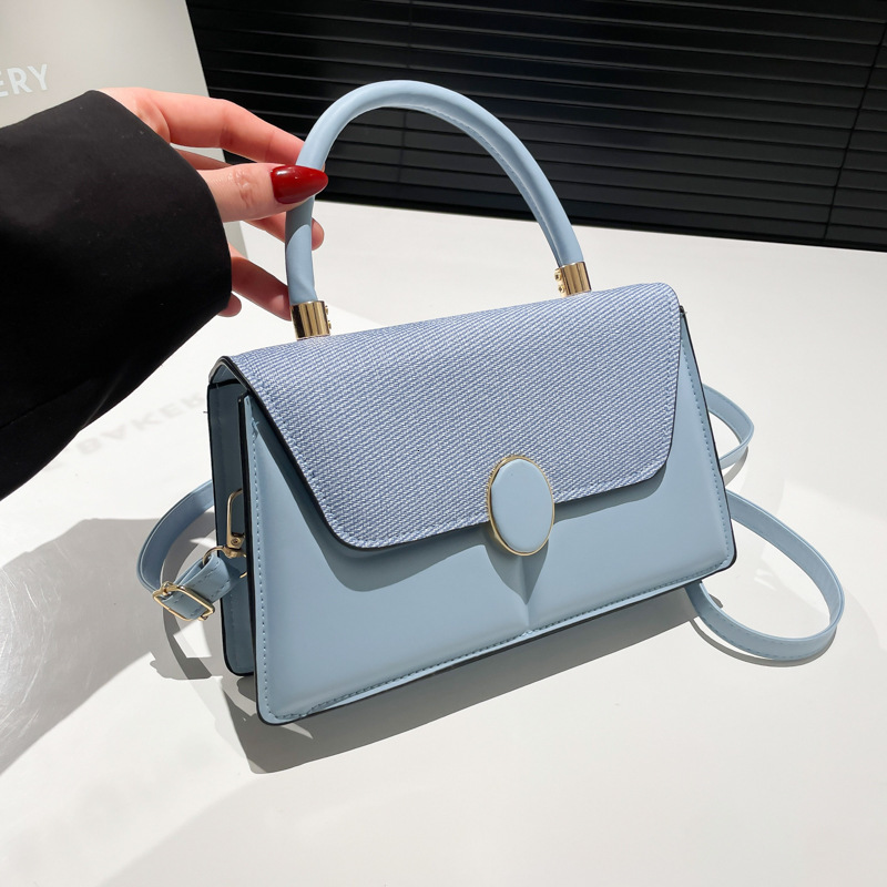 Free Delivery Designer Bag Fashion Cover Contrasting Color 2025 New Simple And Casual Early Spring Western Style Single Shoulder Crossbody Hand Held S