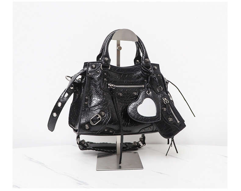 High quality Neo camole motorcycle personalized cool and stylish three in one rivet tote bag leather crossbody handbag