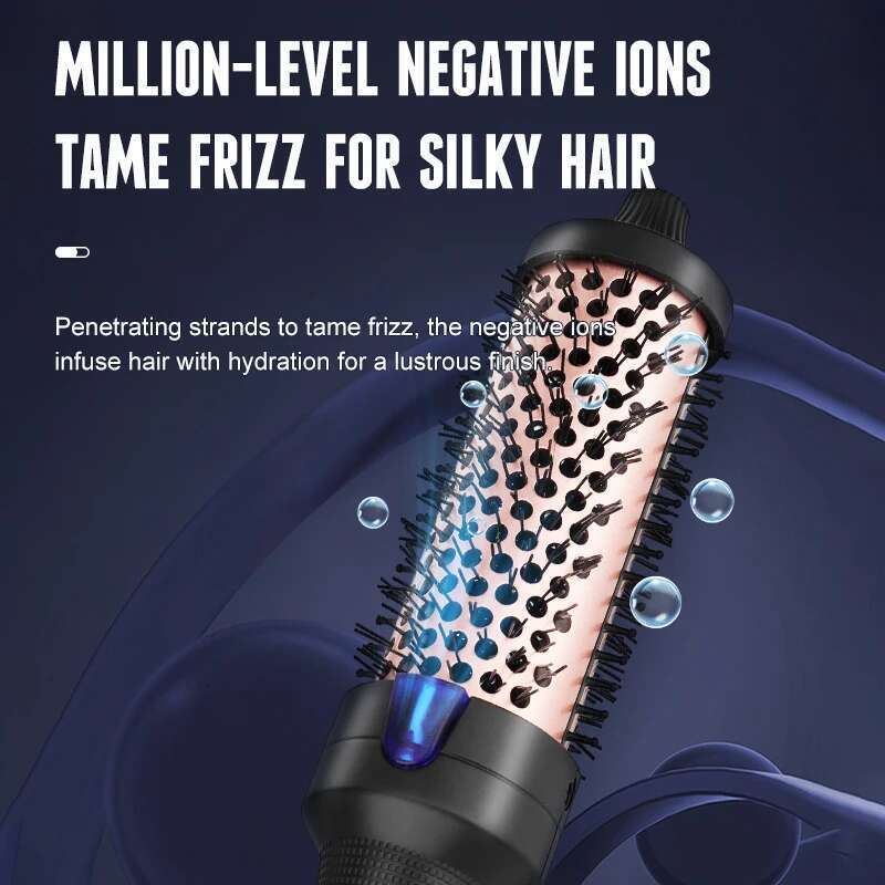 RESUXI Women's 2 in 1 Household High Power + Negative Ion Straight Comb Set Dryer Curling Iron Hair Salon