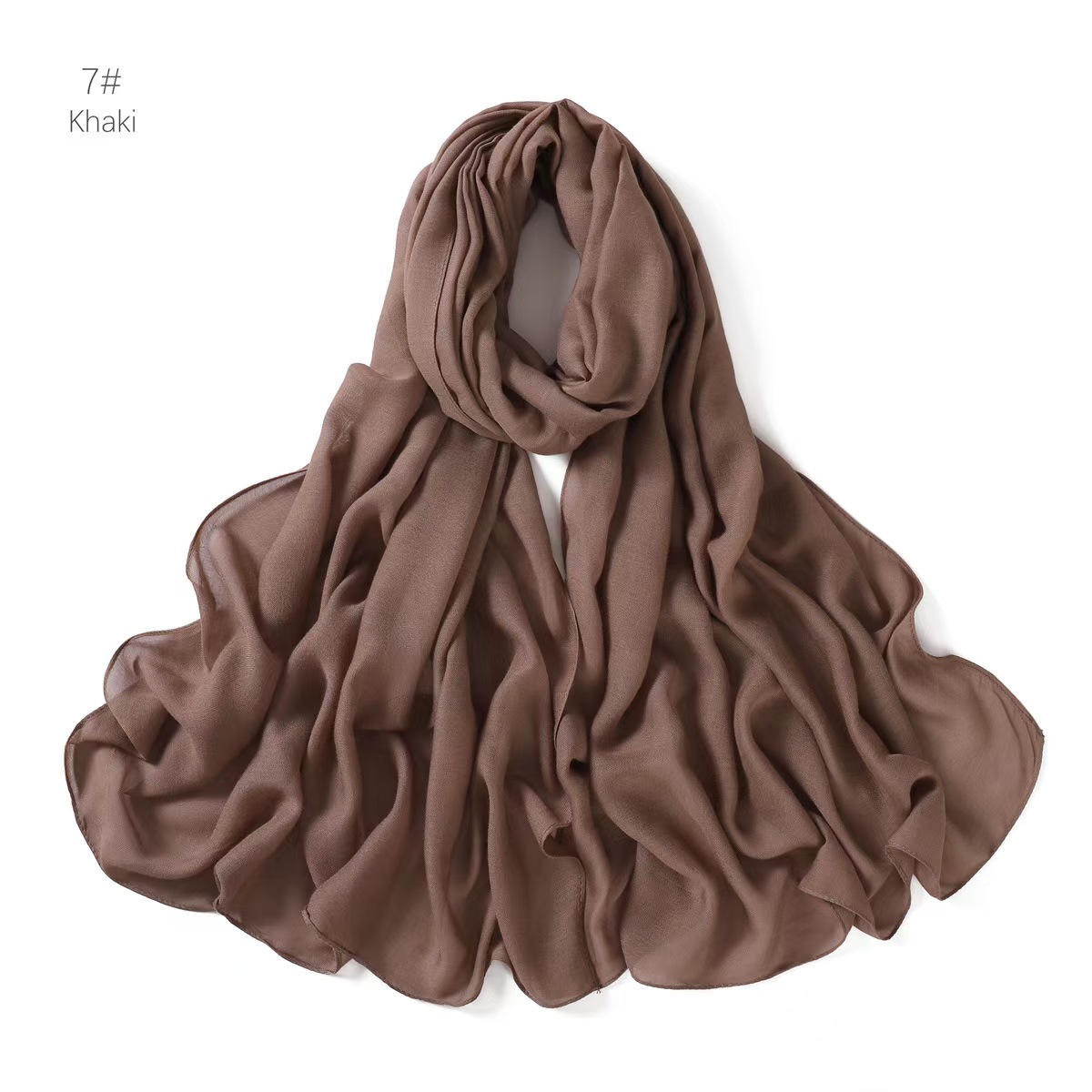 T761 thin cotton linen solid color long scarf air-conditioned room travel shawl monochrome scarf headscarf scarf female