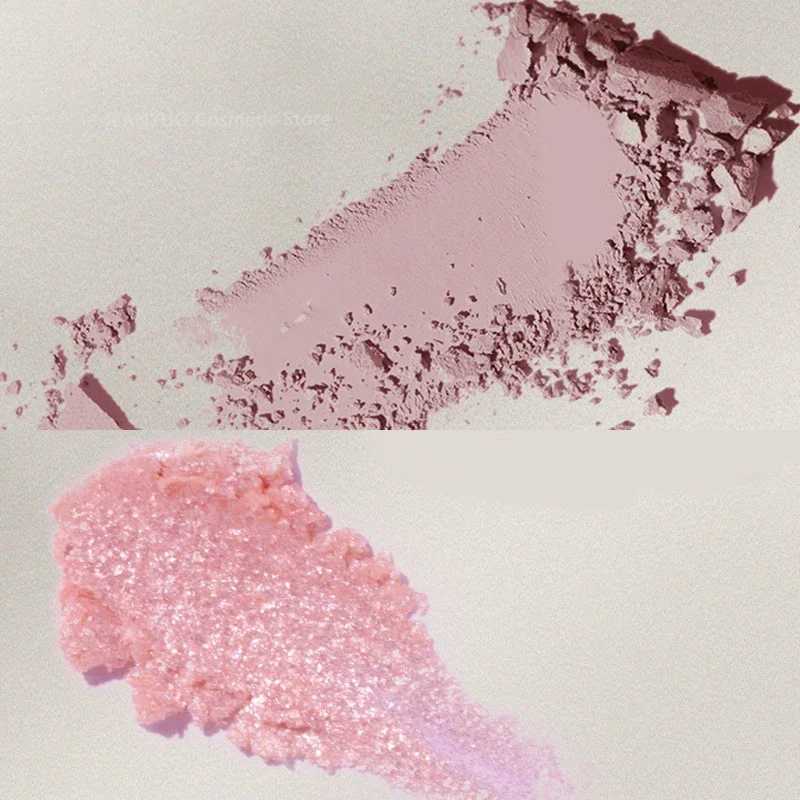 2 Colors Mini Eye Shadow Palette Matte Glitter Eyeshadow Pigments Waterproof Earth Color Shimmer Eye Shadow Portable CosmeticsXJ250520