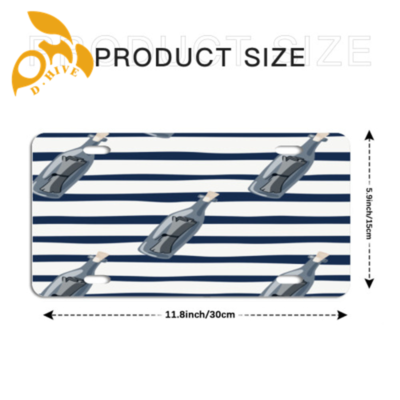 Free Shipping 2025 new fashion designer customized Exterior Accessories License Plate Frames printing circular hole with license plate