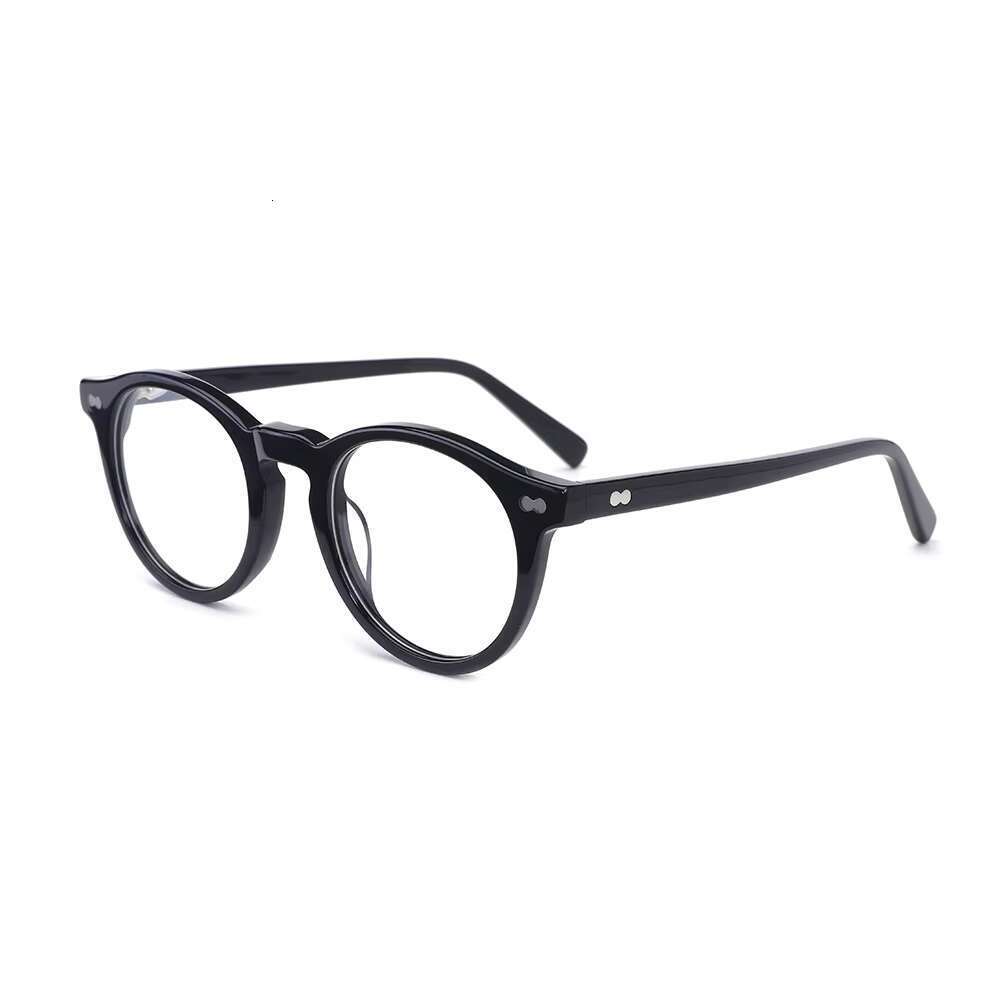 New high-end classic round lightweight luxurious for men, acetate fiber jewelry optical eyeglass frame