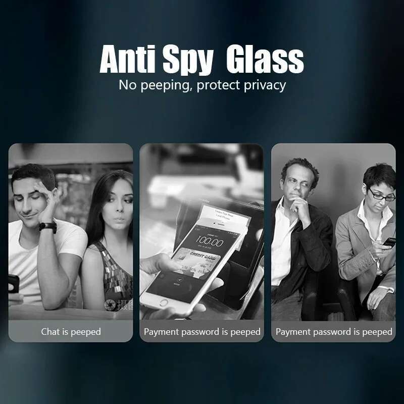 3Pcs Privacy Screen Protector 16 15 14 13 11 12 Pro Max Mini 8 Plus Anti-spy Protective Glass For iPhone XR X XS 16e