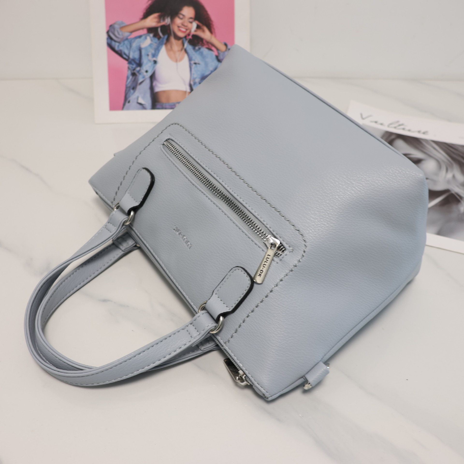 Solid Color 2025 New Collection Single Shoulder Diagonal Cross Women's Handbag