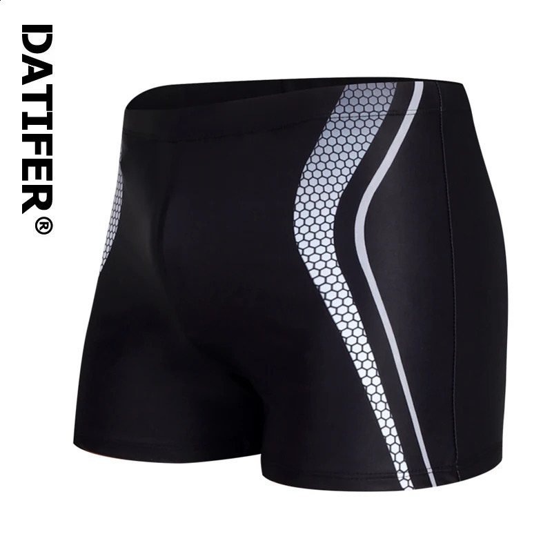 Datifer Swimwear Male Summer Beach Surfing Fashion Swimsuit Boxer Shorts High Quality Mens Swim Trunks With Pad 250516Z