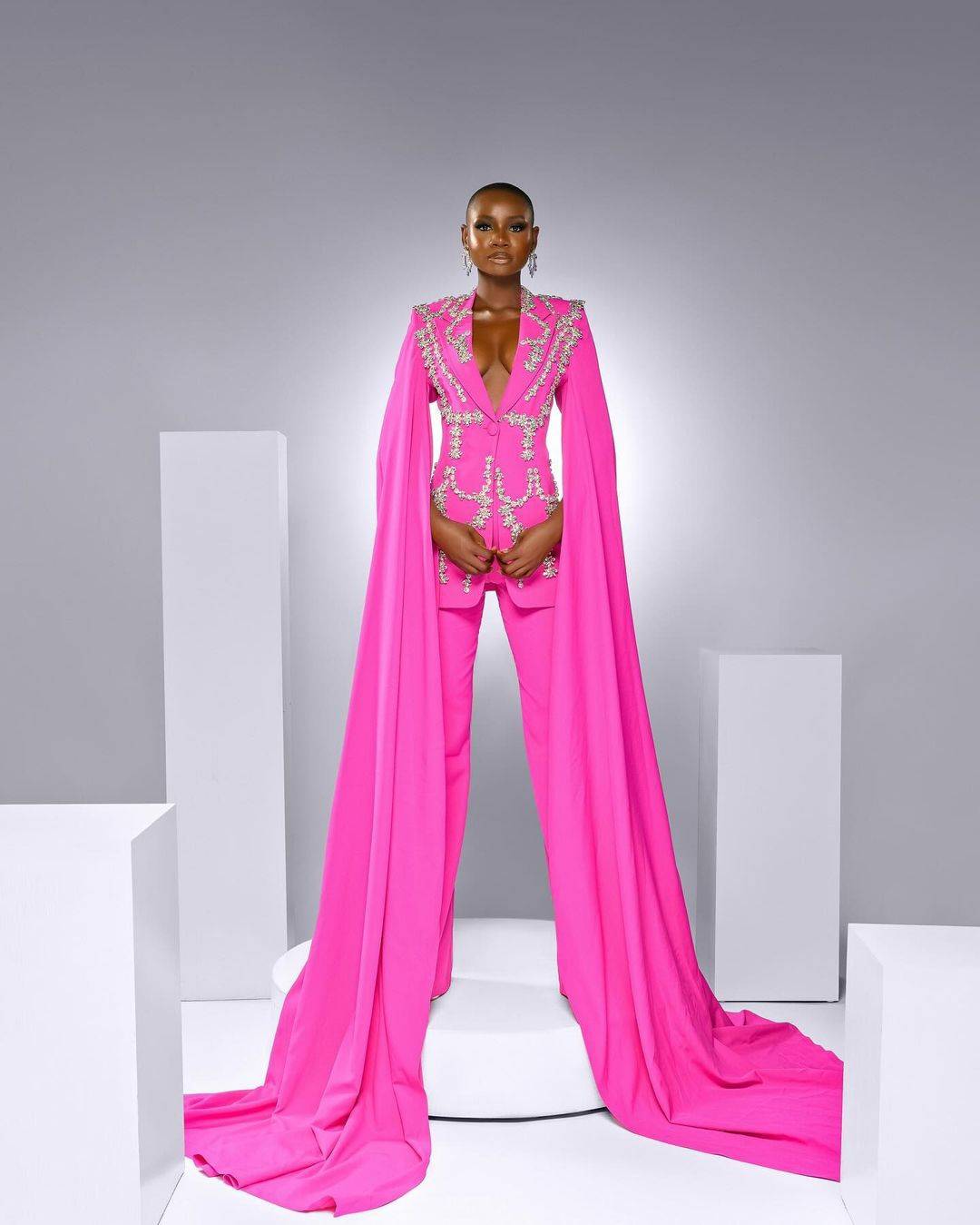 Crystal Beading Women Blazer Suits Slim Fit Jacket Prom Evening Guest Formal Wear Custom Made Satin 2 Pieces