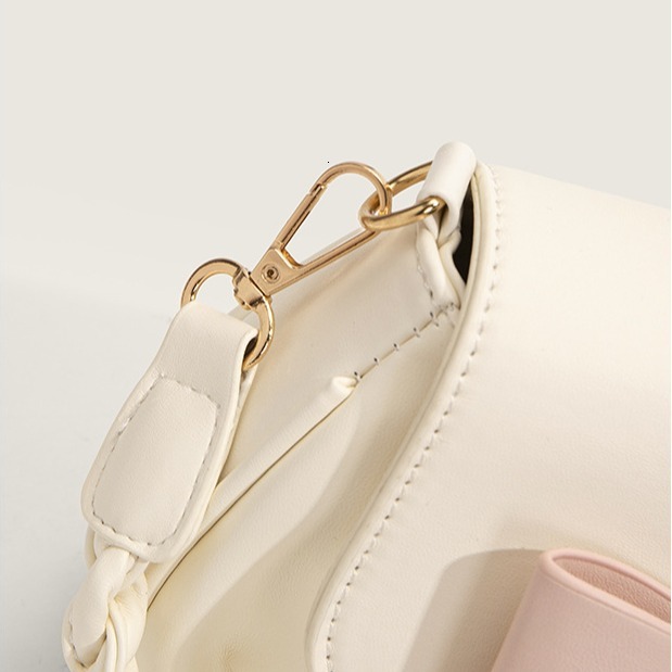 New niche women's multifunctional shoulder cross summer small square casual armpit bag bow cloud fold designer versatile single shoulder cross ca