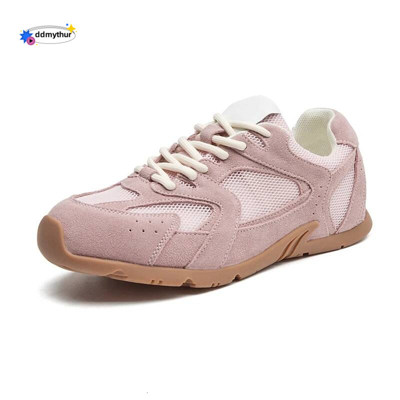 Sneakers Spring Summer 2025 New Genuine Leather Retro Fashion Casual Flats Lace-up German Training Shoes Women ddmythur