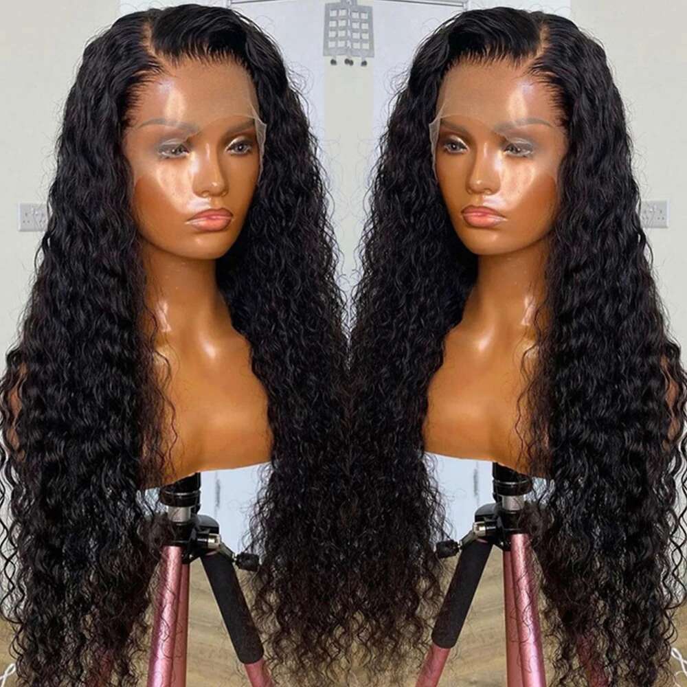 RONGDUOYI Orange Hair Kinky Curl Synthetic Deep Wavy Heat Resistant Natural Hairline Lace Front Wigs Cosplay Makeup Use Wig