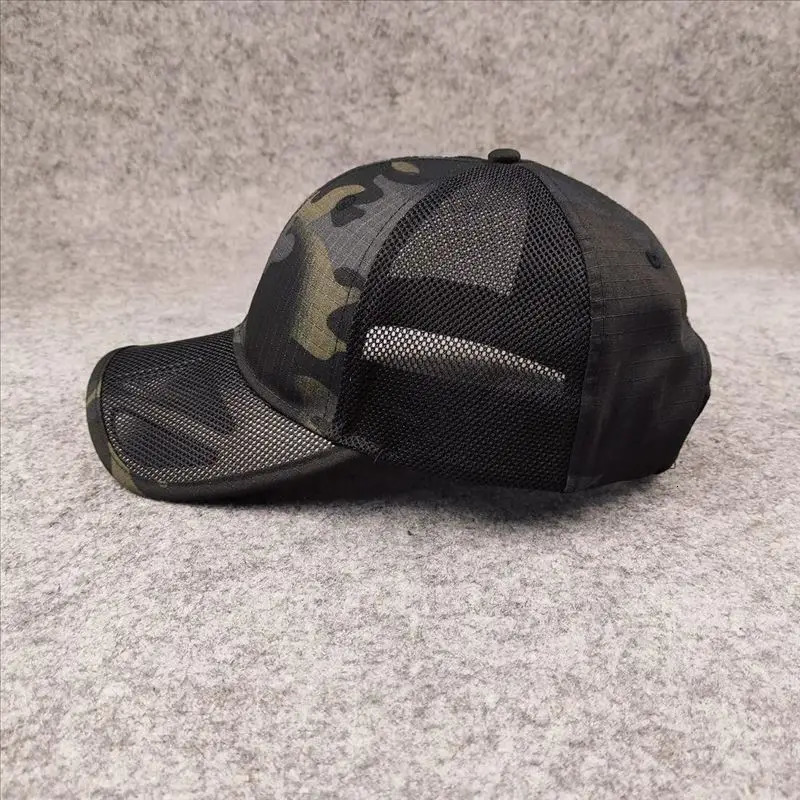 Summer Breathable Mesh Baseball Cap for Men Big Head Size Adjustable Mens Cap Casual Camouflage Outdoor Jungle Caps Male 62cm 250519