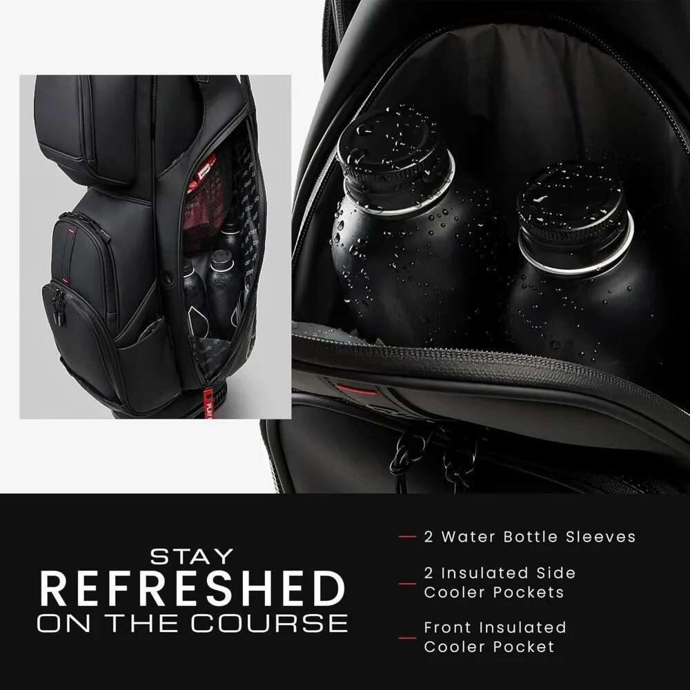 Cart Bags, GT-14 Bags for Men Women, 14-Way Dividers with Premium Materials & Magnetic Pockets - Golf Bag Capacity