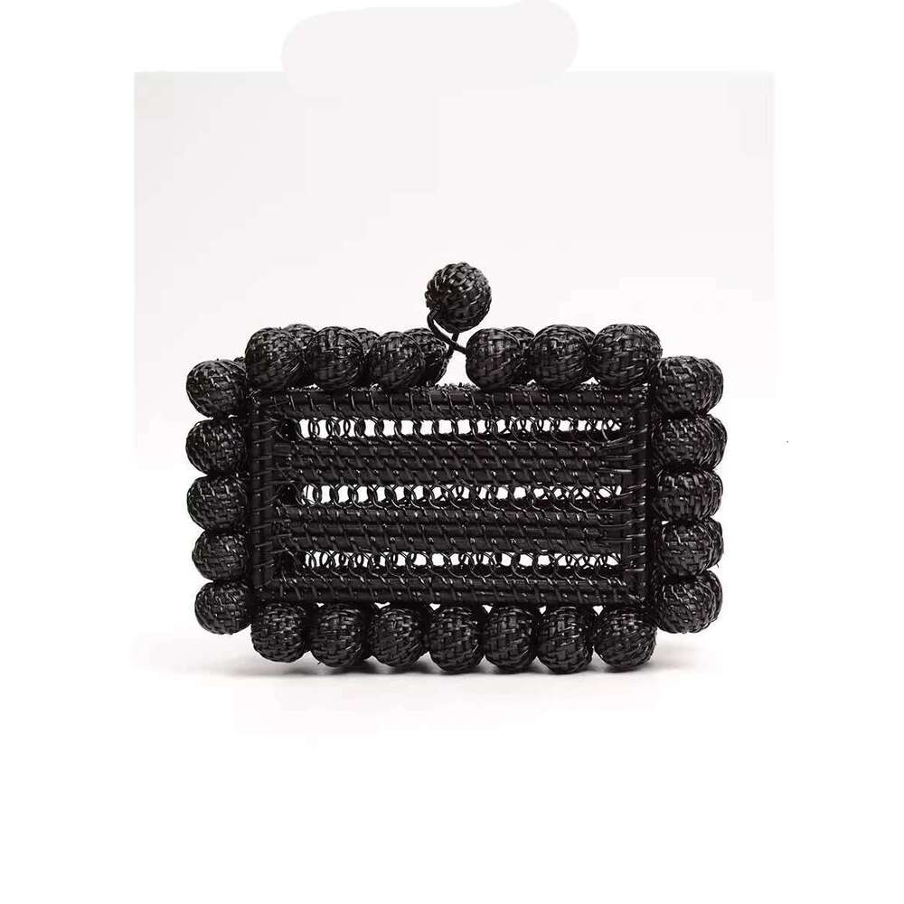 Women Cane Bag Rattan Clutch Bag For Wedding Party Purse Summer Beach Wicker Handbag Designer 2024 New