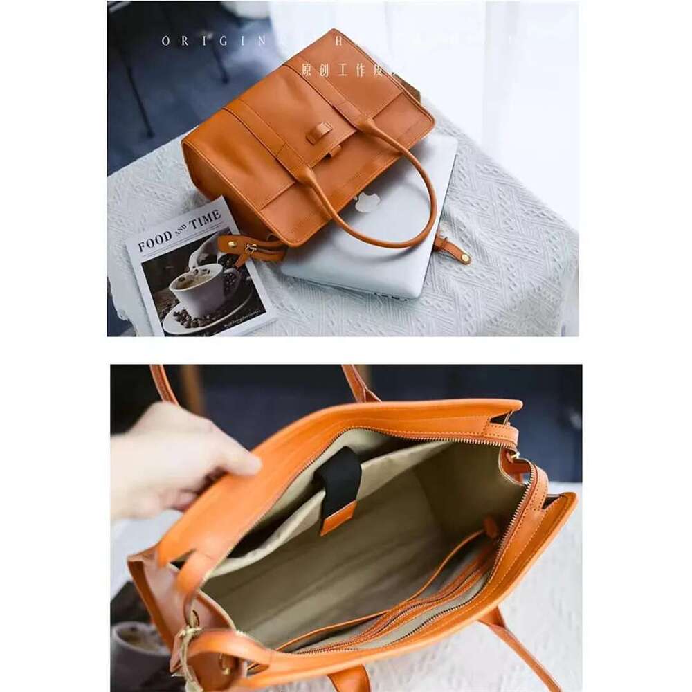 Women's Bags Designer Women's Bags Designer PNDME Fashion Designer Genuine Women's Briefcase Business High Quality Cow Leather Work 14 