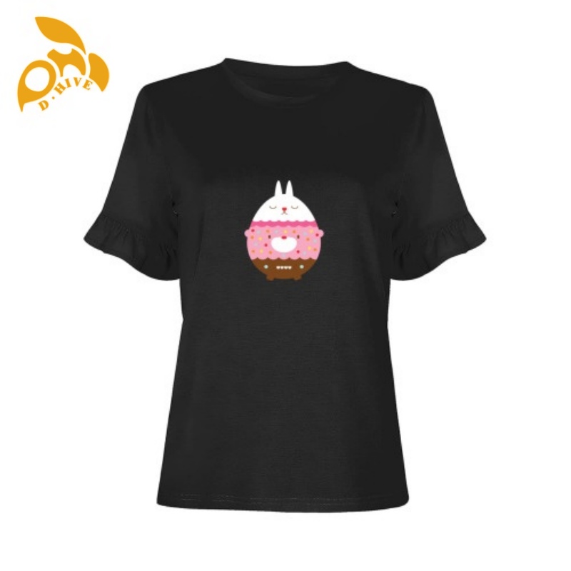 2025 Free Shipping Designer New Summer Short sleeve shirt Customized Tees fashion Ladies' short-sleeved ruffled T-shirt S-XXL