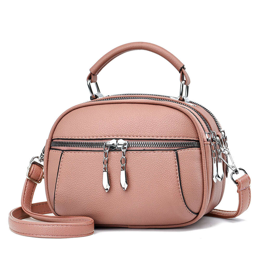 New handbag simple shoulder small round casual women s bag mother