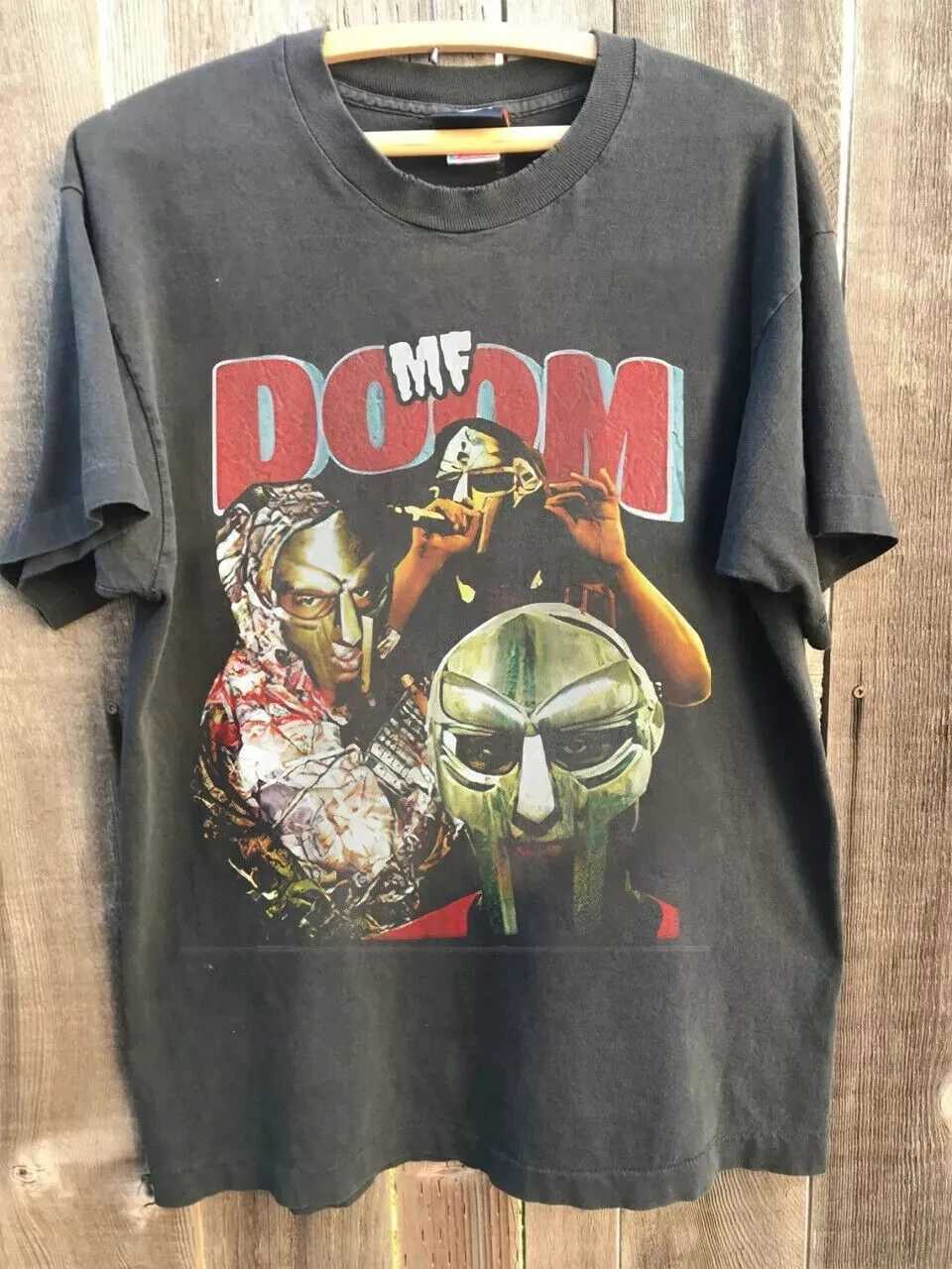 Retro Mf Doom Y2k Graphic Tshirt Madvillain Metal Face Tee Gift For Fan Mens T-Shirt Short Sleeve Shirt Unisex Men Women SummerXJ250520