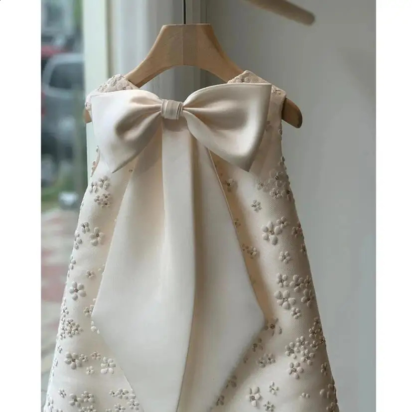 Spanish Vintage Lolita Princess Ball Gown Bow Sleeveless Infant Birthday Christening Dresses For Girl Easter Eid A1670 250519