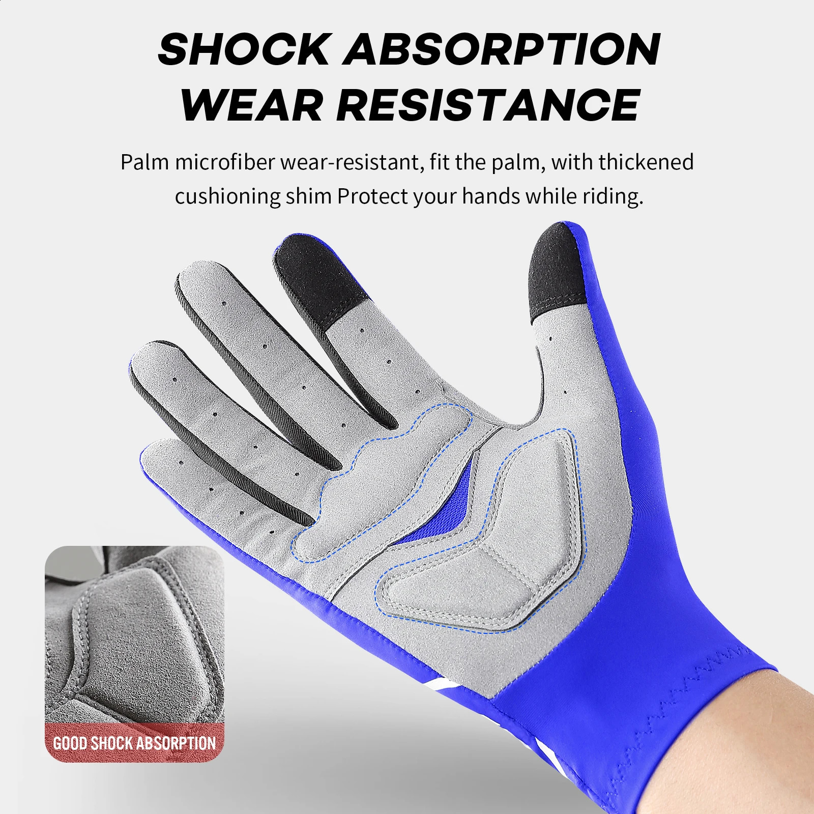 Vilico Professional Outdoor Cycling Gloves With Sensitive Touch Screen Shock Absorption Anti Slip Wearresistant Riding 250515