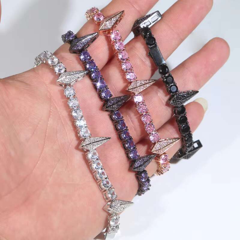 Fashion Hip Hop Black Panther Full Zirconia Men and Women Punk Bracelet Jewelry