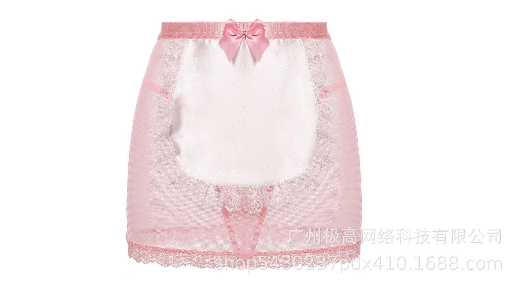 Women Pink Sexy Lingerie Gather Bra Lace Set Lingerie Outfit with Steel Rim R250520
