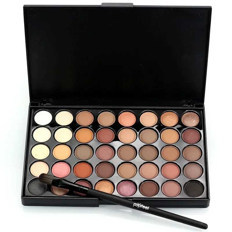 40 Colors Matte Eyeshadow Palette Make Up Earth Palette EyeShadow Makeup Glitter Waterproof Lasting Makeup Add Eye Shadow BrushXJ250520