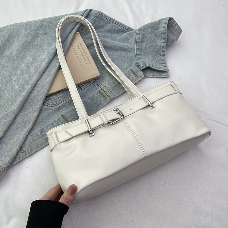 Free Delivery Designer Bag Bag For Women 2025 New Belt Buckle Armpit Fashionable Uette Casual Versatile Motorcycle Niche Shoulder Luxury Bag