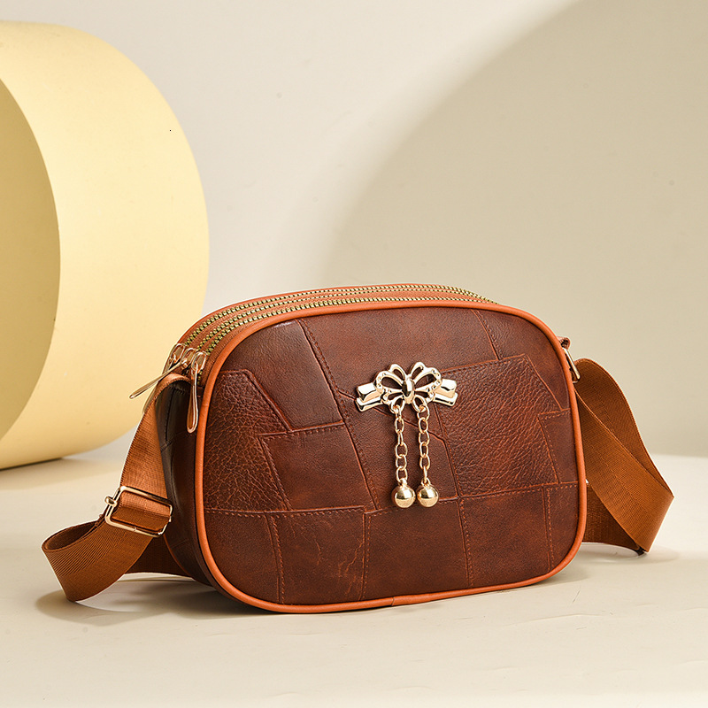 Top quality Brand High Quality New Style New women's splicing PU casual backpack commuting shoulder crossbody bag New Free Delivery Designer Bag