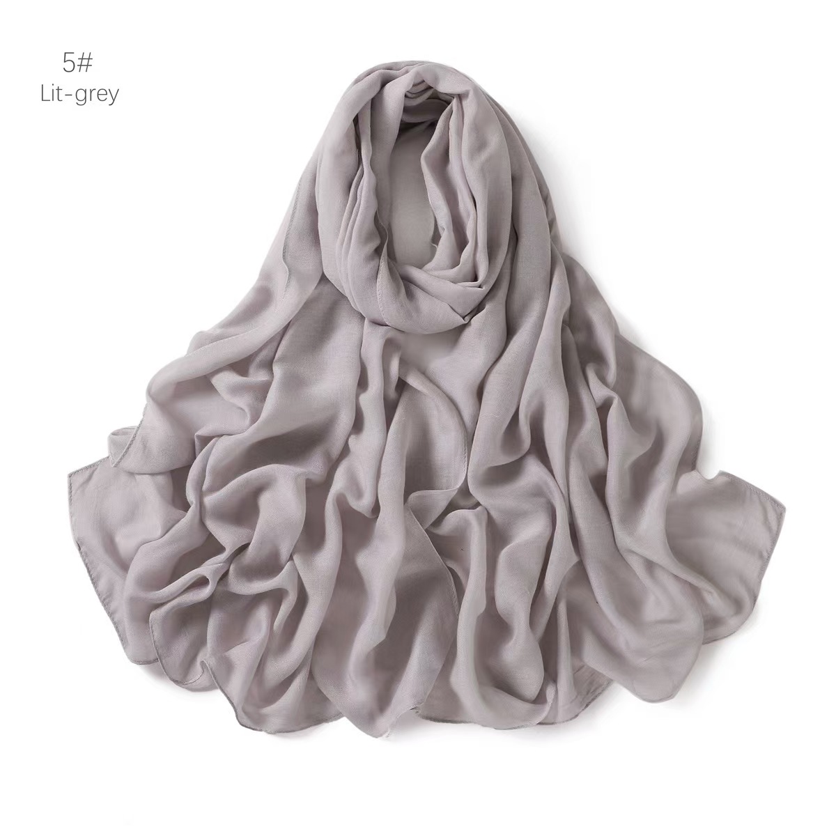 T761 thin cotton linen solid color long scarf air-conditioned room travel shawl monochrome scarf headscarf scarf female