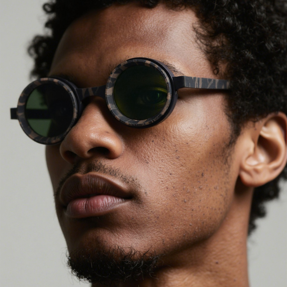 Polarized ND9 Adjustable Dimming Sunglasses Round Small Frame Steampunk Men Light-Reducing Sun Glasses For Fishing Driving UV400 IVSTA