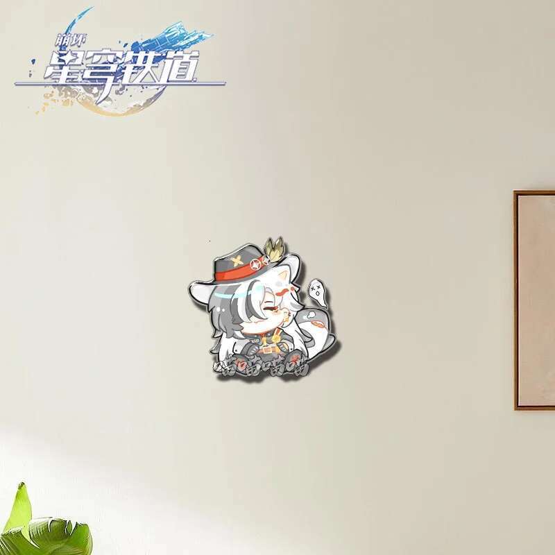 Anime Honkai: Star Rail Brooch Boothill Aventurine Acrylic Badge Cartoon Pins DIY Decoration Backpack Clothes Accessories