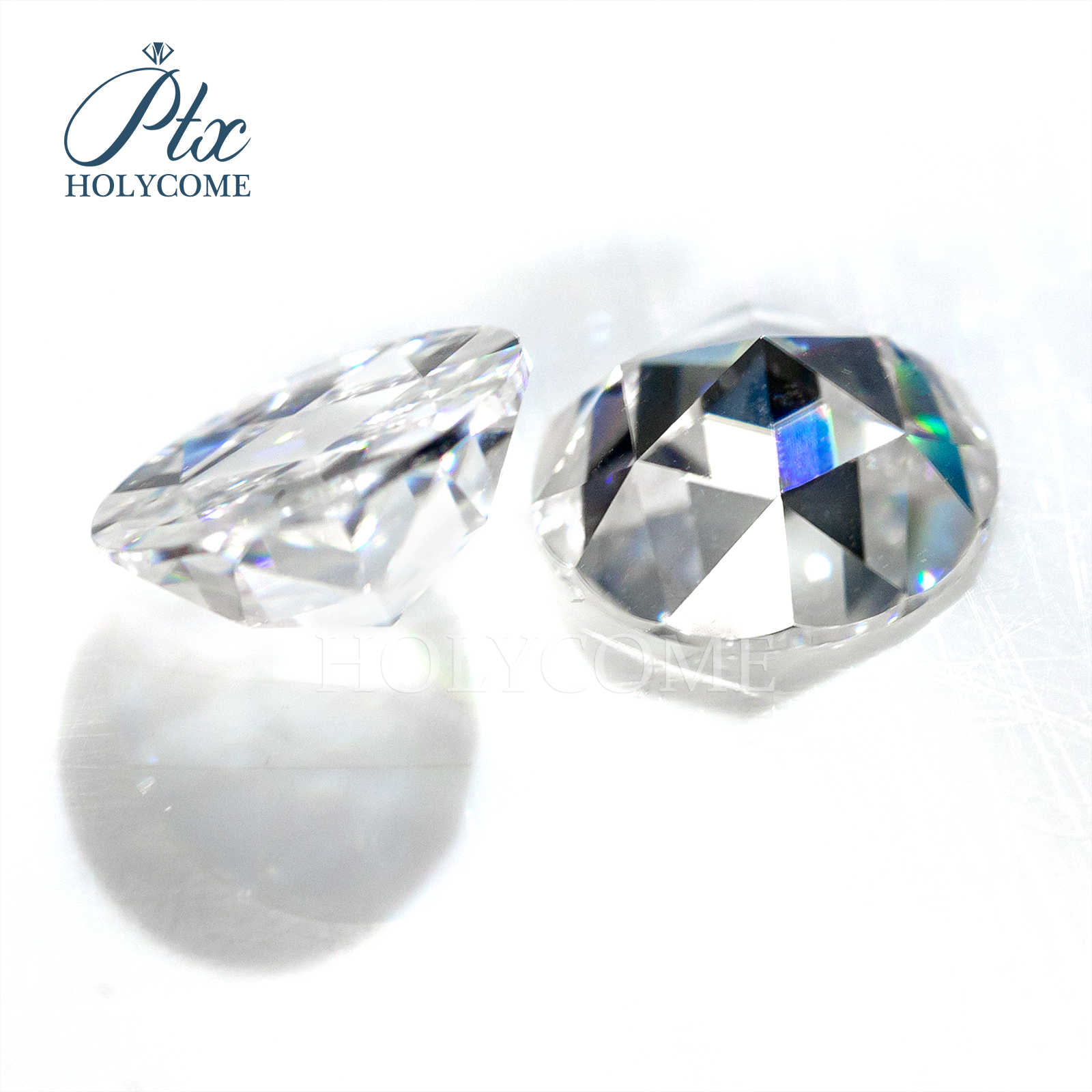Half Rose Cut Moissanite Diamond Flat Round White D Multicolor VVS1 GRA Certificate Loose Beads Rings Necklaces Jewelry Moissanite