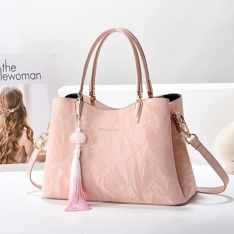 New Chinese style women s handbag with large capacity mother single shoulder crossbody bag bags