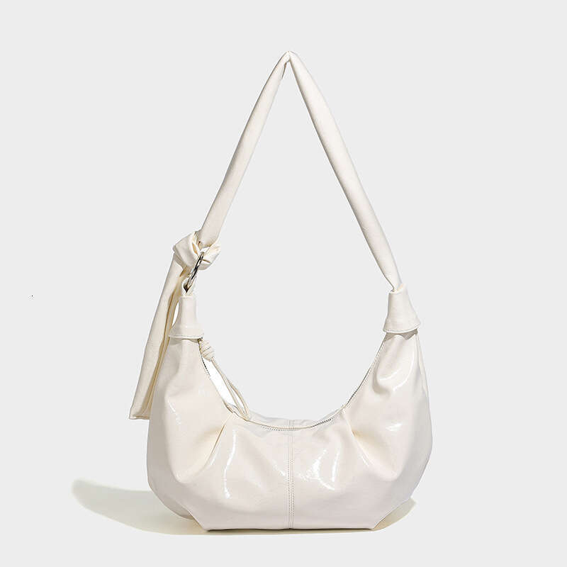 Women's Bags Designer Internet Celebrity's Korean Version Oil Wax Leather Horn Bun New Niche Single Shoulder Crossbody Commuting Versatile D
