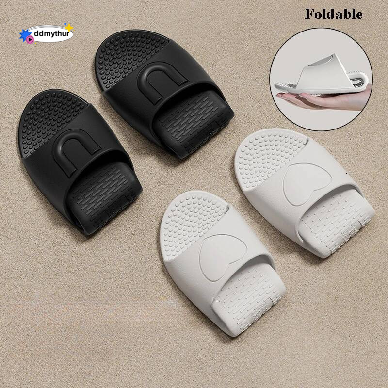 Light Weight Travel Slippers Women 2025 Summer Open Toe Soft Eva Bathroom Slides Woman Comfort Foldable Non-Slip Shoes Ladies ddmythur
