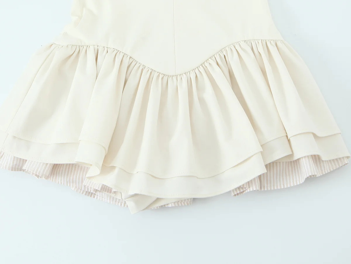 European and American style summer pure desire slimfitting halter neck backless layered dress 250520